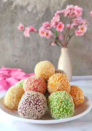 Foto resep Onde-onde pelangi