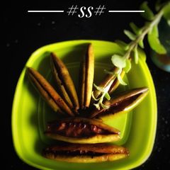 A picture of Fried Pointed gourd #Cookpad.