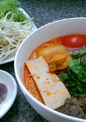 Hình của món Bún Riêu Miền Nam.