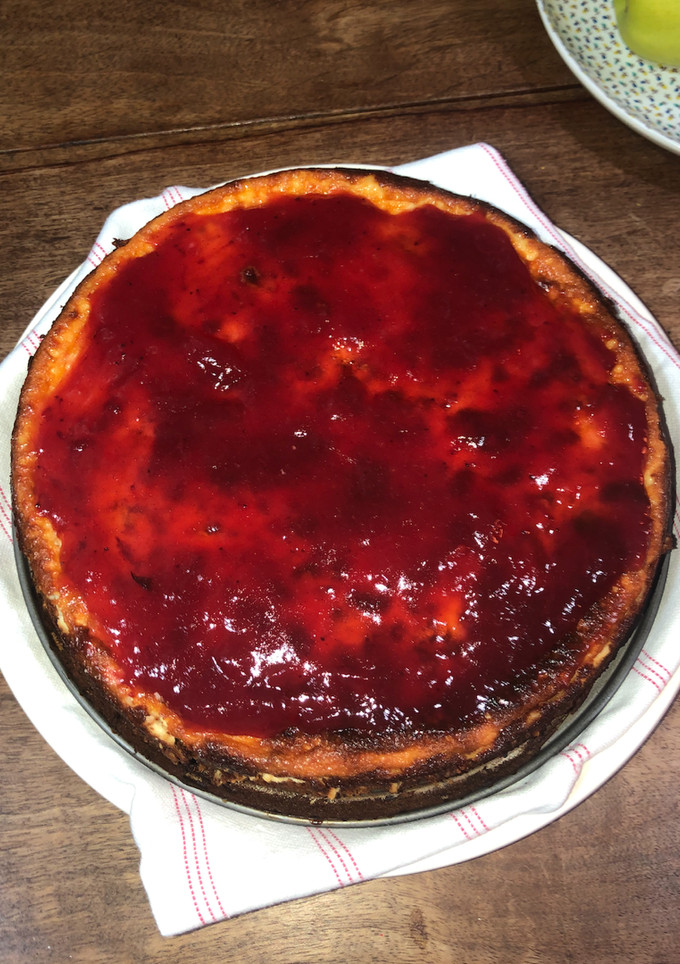 Una foto de Tarta de queso al horno