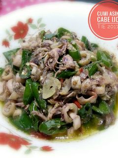 Foto resep Cumi Asin Cabe Ijo