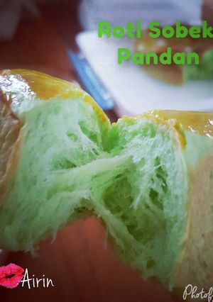 Foto resep Roti Sobek pandan