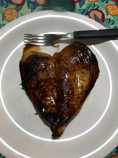 Una foto de Pollo teriyaki = amor