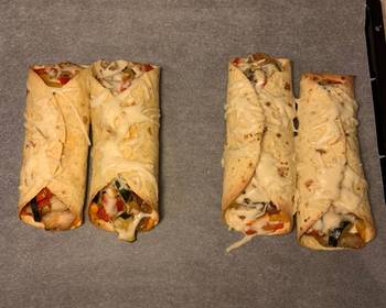 Best Recipe Leftovers put to good use Crispy tortilla wraps Delicious Simple