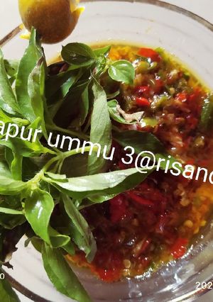 Foto resep Sambal asli daun kemangi
