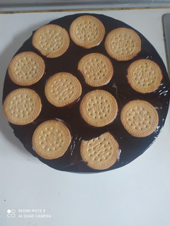 Una foto de Tarta de chocolate y galletas