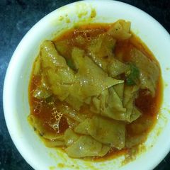 A picture of Papad ki sabji.