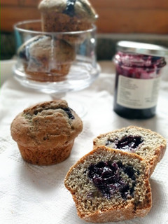 A picture of Sugar-Free Blueberry Muffins.