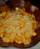 Ensalada de melocotón y piña