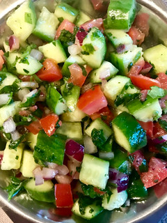 A picture of Kachumber Salad.