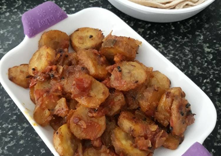 Easiest Way to Cook Yummy Raw-Banana Sabji