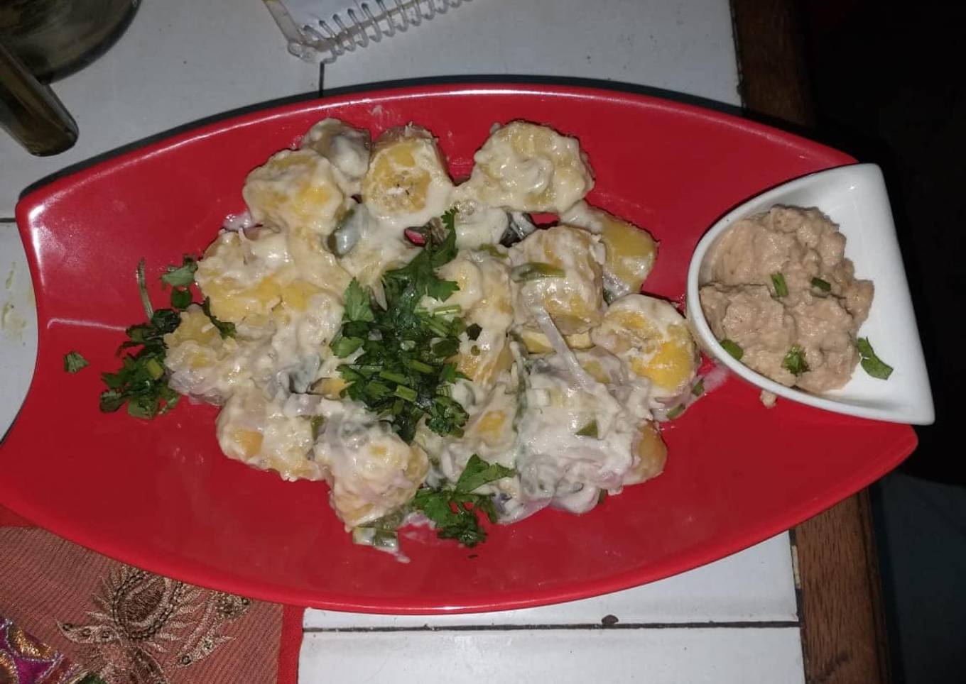 Recipe of Speedy Matoke steamed with groundnuts sauce