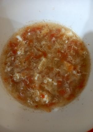 A picture of Carrot soup 🥕🥕🍵.