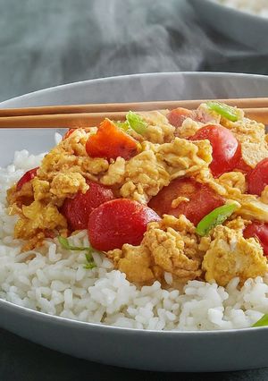Gambar Telur dan Tomato/ Stir Fry Egg and Tomato