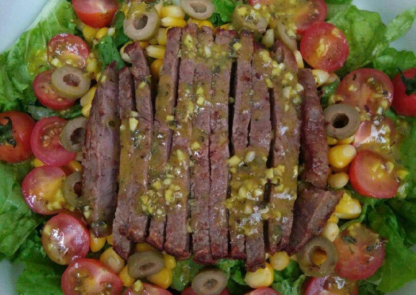 My Breakfast Beef Vegetables Salad