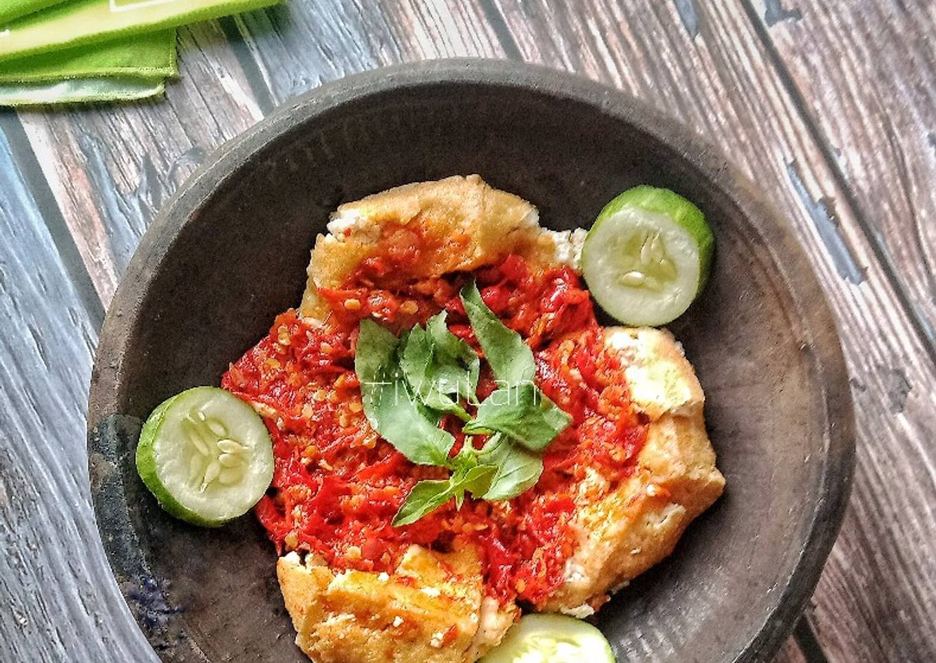 Tahu Penyet Sambal Kencur