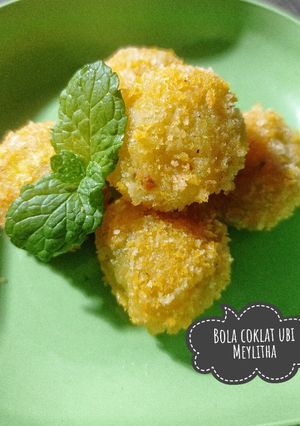Foto resep Bola coklat ubi simple dan mudah