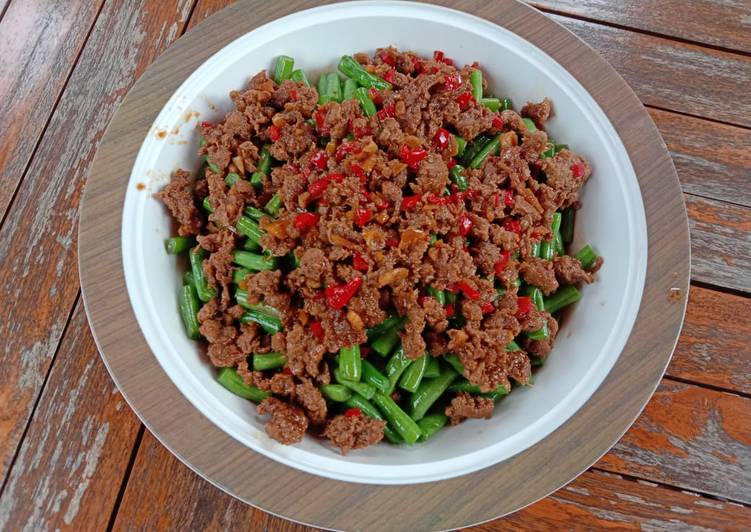 Resep masakan Buncis Daging Saus Tiram ala Mel&#39;s | Resep Bumbu Buncis Daging Saus Tiram ala Mel&#39;s Yang Sempurna