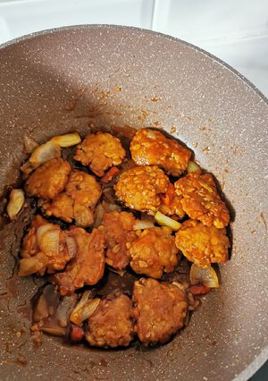 Foto resep Tempe asam manis
