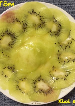 Hình của món Kiwi sốt mật ong.