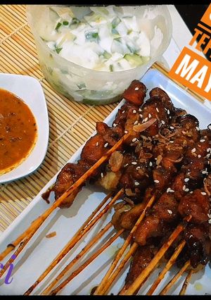 Foto resep Sate ayam teflon acar mayones