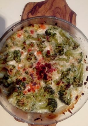 Una foto de Brócoli con bechamel