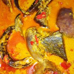 A picture of Egusi ijebu soup.