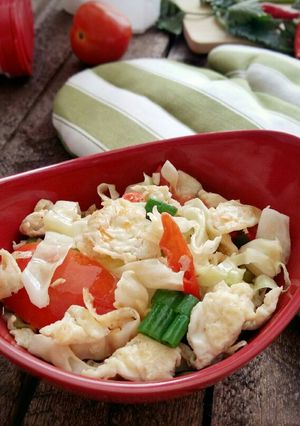 Foto resep Orak-arik Telur Kol #BantuMantenBaru