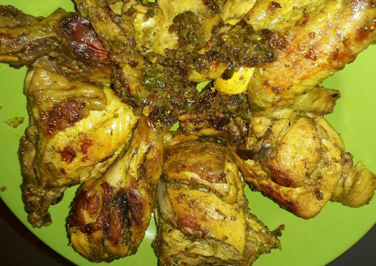 Bagaimana Menyiapkan Ayam seblak cabe ijo, Enak Banget