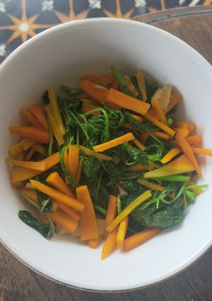Foto resep Tumis Bayam Wortel