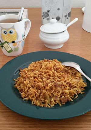 Foto resep Nasi goreng kari pedas
