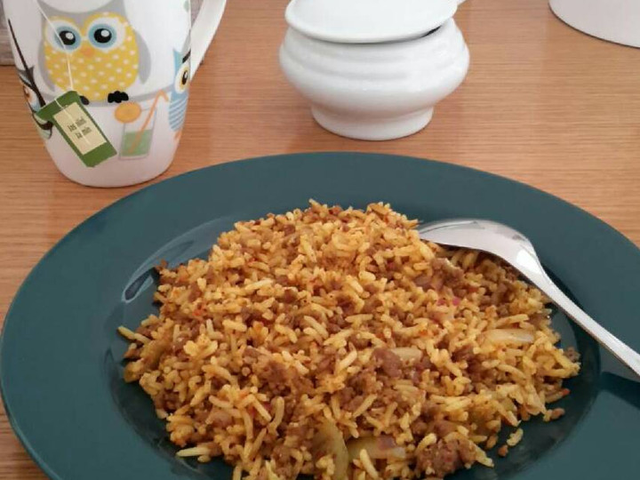 Cara Membuat Nasi goreng kari pedas Enak