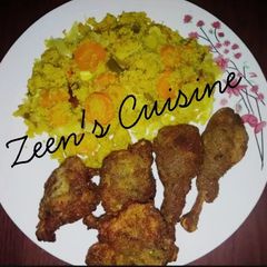 A picture of Vegetable Couscous with KFC.