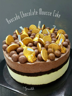 Foto resep Avocado Chocolate Mousse Cake