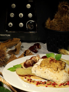 Una foto de Merluza al Vapor con sabores de Arán, con Robot Prixton KG200