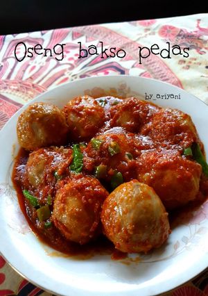 Foto resep Oseng bakso pedas