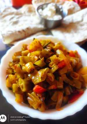 A picture of Mogri ki subji.