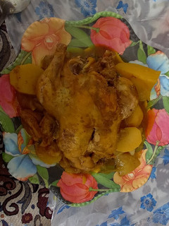عکسی از دستور مرغ بخار پز