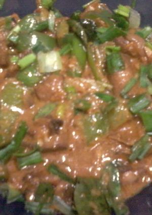 A picture of Cashewmushroom gravy.
