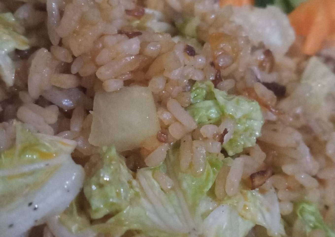Nasi goreng sawi putih