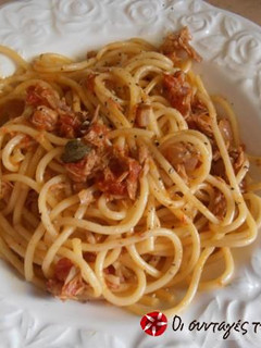 Φωτογραφία της συνταγής Spaghettoni με κόκκινη σάλτσα τόνου