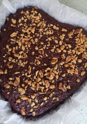 Kakaós diós mogyoróvajas torta 🎂 recept fotója