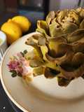 Alcachofas al vapor con limoneta
