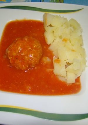 Paradicsomos húsgombóc recept fotója