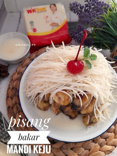 Foto resep Pisang bakar mandi keju