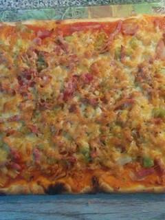 Una foto de Pizza campesina