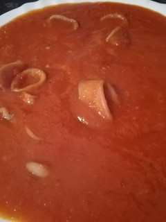 Una foto de Calamares en salsa americana para Monsieur Cuisine Connect