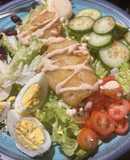 Fish fillet cobb salad