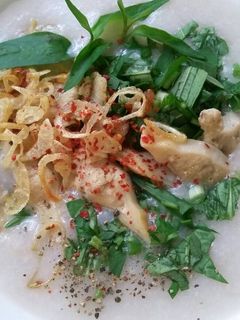 Hình của món Cháo Trai thơm ngon.
