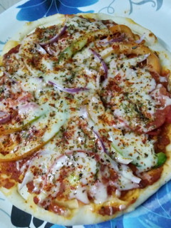 சீஸ் பர்ஸ்ட் பீசா (Cheese burst Pizza) செய்முறை முக்கிய புகைப்படம்